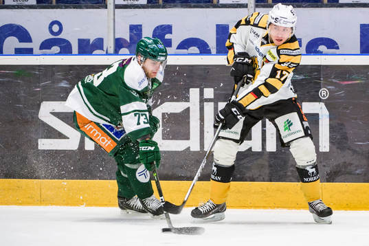 Färjestads Anton Grundel och Skellefteås Pär Lindholm