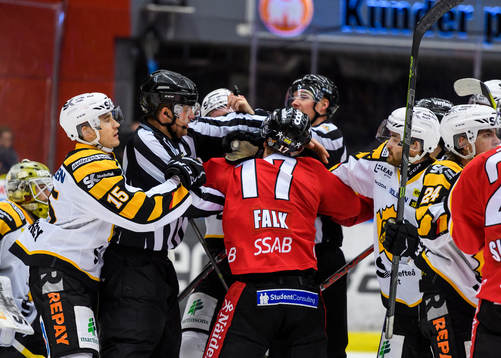 Luleås Andreas Falk i bråk med Skellefteås Bud Holloway