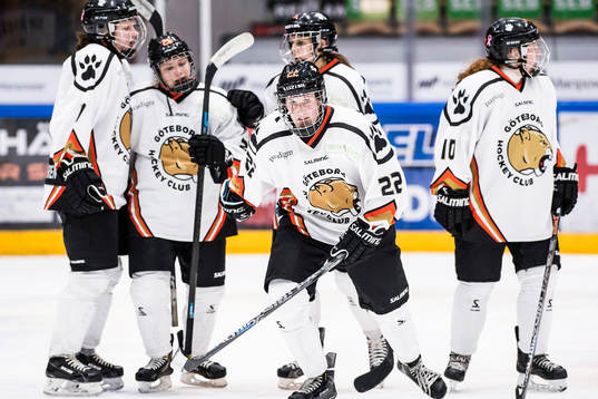 Göteborgs Alison Campbell jublar