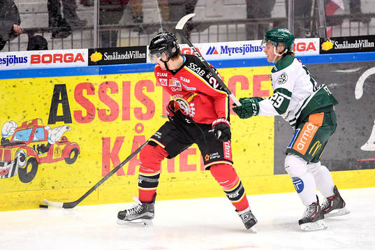 Luleås Anton Hedman och Färjestads Oskar Steen