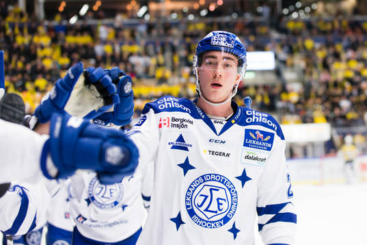 Leksands Tobias Forsberg jublar