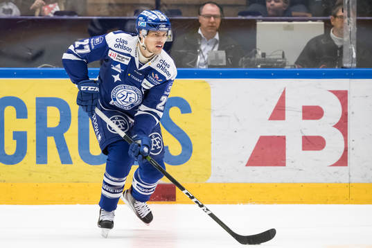 Leksands Eric Castonguay  i ishockeymatchen i SHL mellan