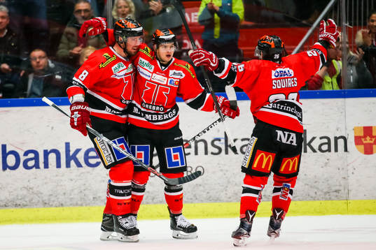 Örebros Libor Hudacek jublar