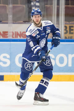 Leksands Alexander Ytterell  i ishockeymatchen i SHL mellan