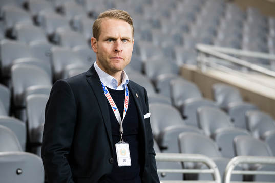 Erik Sundin, säljare på Hammrby Fotboll, innan