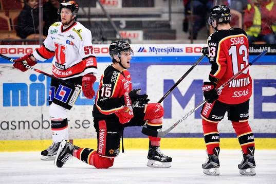 Luleås Christian Jaros jublar