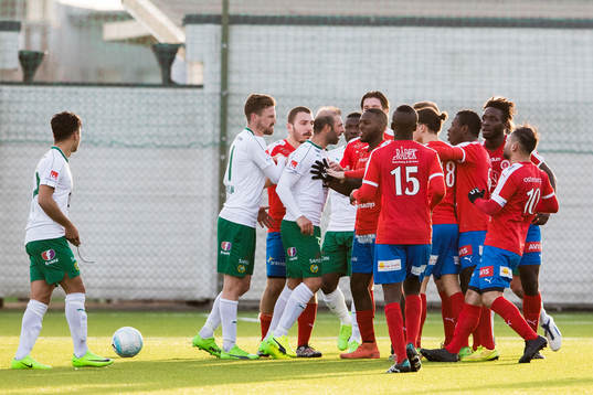 Stökigt mellan Hammarbys och Nyköpings spelare