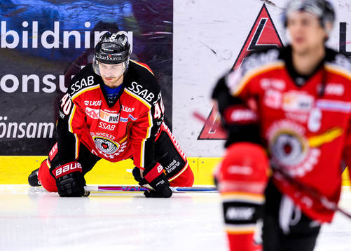 Luleås Kael Mouillierat på uppvärmningen