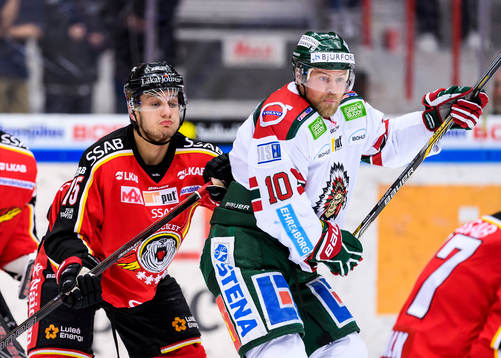 Luleås Christian Jaros och Frölundas Sean Bergenheim