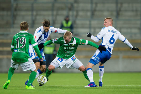 IFK Göteborgs Mattias Bjärsmyr och Sebastian Eriksson i