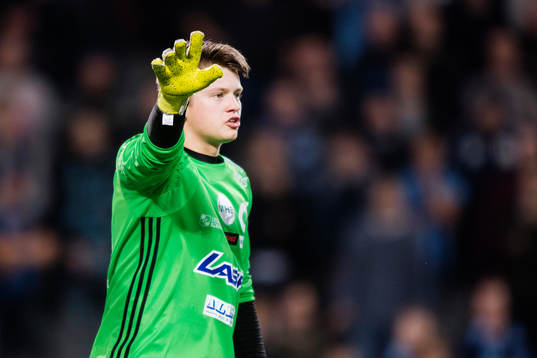 Degerfors målvakt Oscar Klasson