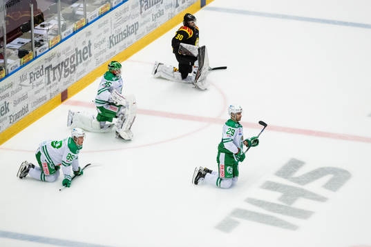 Rögles David Åslin, målvakt Oscar Dansk, Ludvig