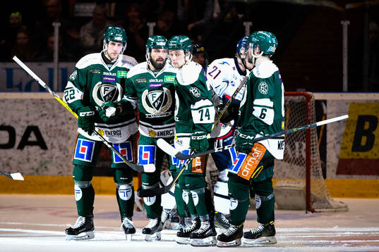 Färjestads Per Åslund , Rasmus Asplund  och Milan Gulas