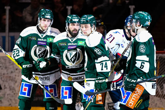 Färjestads Per Åslund , Rasmus Asplund  och Milan Gulas