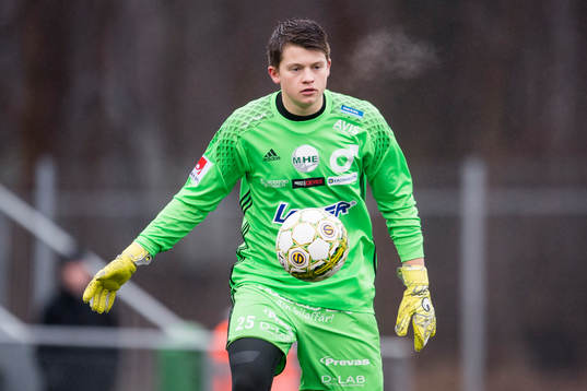 Degerfors målvakt Oscar Klasson