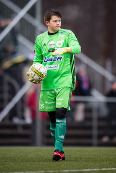Degerfors målvakt Oscar Klasson