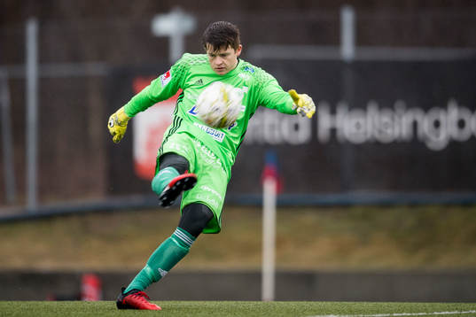 Degerfors målvakt Oscar Klasson