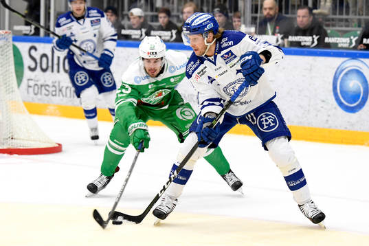 Rögles Daniel Sylwander och Leksands Alexander Ytterell
