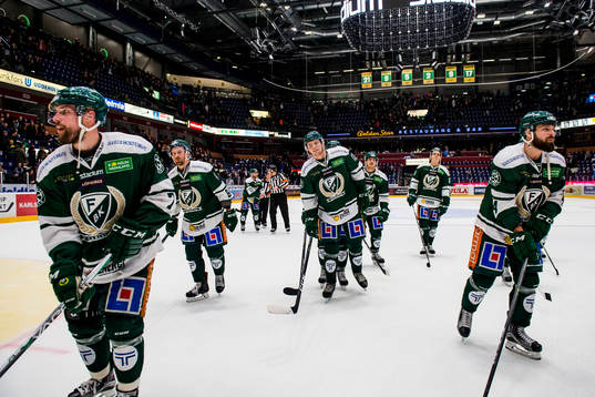 Färjestads Jonas Holös, Tomas Skogs, Alexander