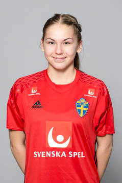Sara Wexén, målvakt i F16/01-landslaget poserar för ett porträtt den 3 mars 2017 i Stockholm.