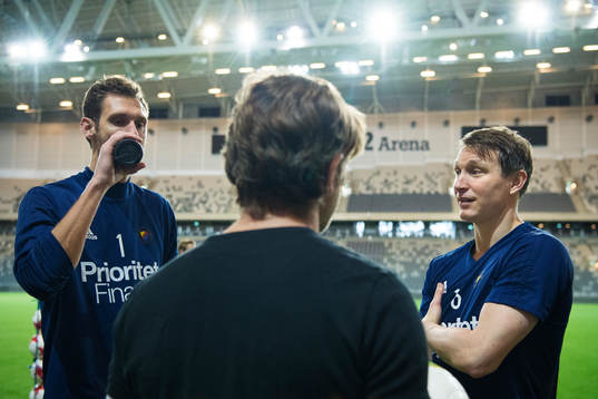 Andreas Isaksson och Kim Källström