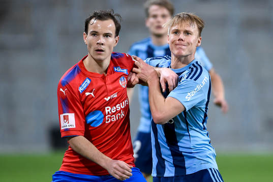 Helsingborgs Anton Wede och Djurgårdens Elliot Käck