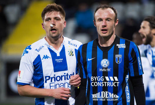 IFK Göteborgs Mikael Boman och Sirius Dragan Kapcevic