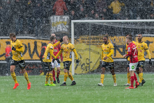 Elfsborgs Daniel Gustavsson jublar efter mål