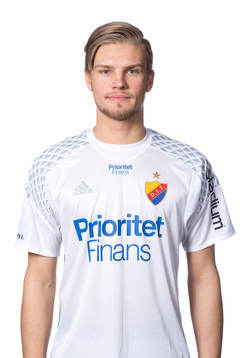Djurgårdens målvakt Oscar Jonsson poserar för ett porträtt den 8 mars 2017 i Stockholm.