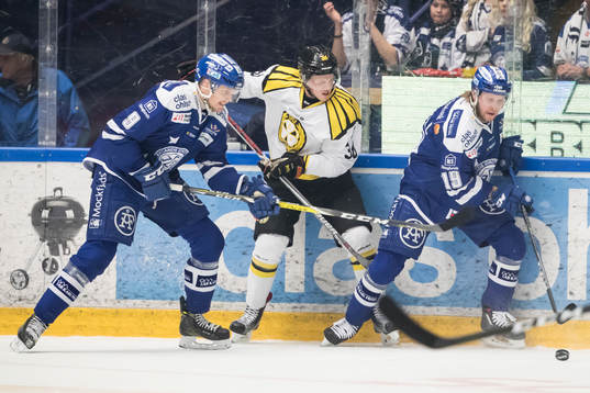 Leksands Lukas Ericsson och Brynäs Linus Ölund och