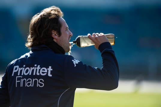 Mikkel Diskerud tränar med IFK Göteborg den 10 mars 2017 i Göteborg.