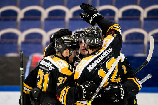 Panterns spelare jublar