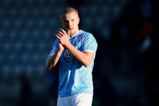 Malmö FFs Franz Brorsson tackar publiken