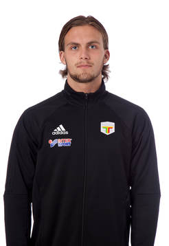 Team Thoréngruppens målvaktstränare Emil Nilsson poserar för ett porträtt den 20 mars 2017 i Umeå.