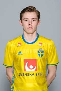 Jonatan Vikström i P18-landslaget poserar för ett porträtt den 21 Mars 2017 i Stockholm