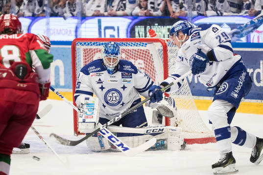 Leksands målvakt Atte Engren Leksands Tobias Forsberg  i