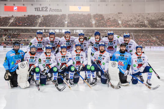 Bollnäs laguppställning, övre raden fr höger Daniel Berlin , Anders Spinnars , Jens Wiik , Samuli Helavuori , Christian Mickelsson , Oskar Olsson , Patrik Nilsson. Nedre raden fr v målvakt Patrik Aihonen , Caspher Ekström , Pär Törnberg , Andreas Westh , Per Hellmyrs , Ville Aaltonen , målvakt Niklas Prytz och Markus Ståhl
