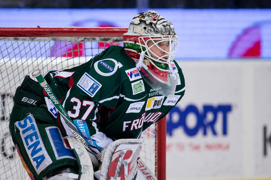 Frölundas målvakt Johan Gustafsson