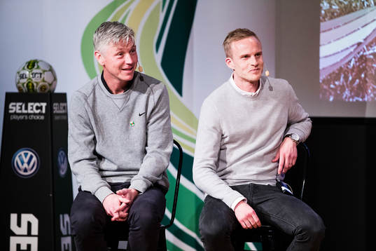 Varbergs tränare Jörgen Wålemark och Pär Asp