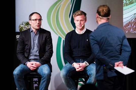 Helsingborgs tränare, Per-Ola Ljung och Andreas Landgren