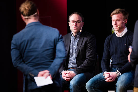 Helsingborgs tränare, Per-Ola Ljung och Andreas Landgren