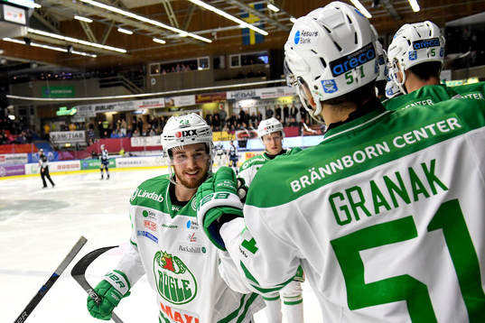 Rögles Sebastian Collberg jublar