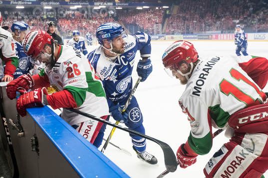 Leksands Jesper Ollas och Moras Nathan Deck  i