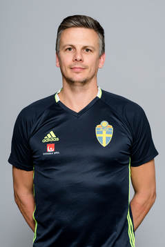 Christian Fagerhov, tränare i P16-landslaget poserar för ett porträtt den 31 mars 2017 i Stockholm.
