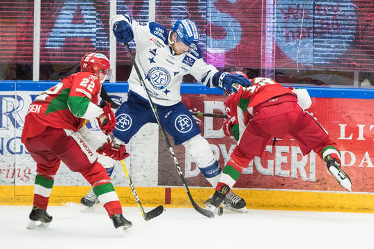 Moras Matias Lassen och Leksands Joseph Piskula och Moras