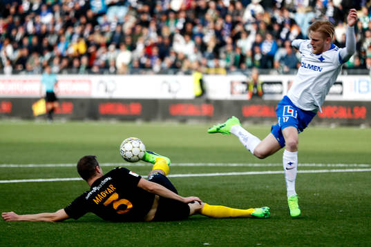 Norrköpings Karl Holmberg och Hammarbys Richard Magyar