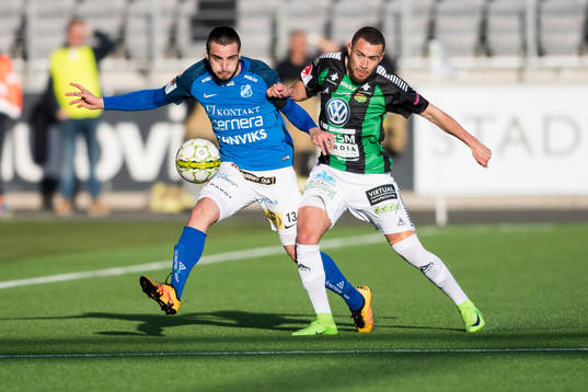 Norrbys Kardo Sarchel Aso Omar och GAIS Malkolm Moenza