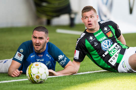 Norrbys Shkelquim Krasniqi och GAIS Alexander Leksell