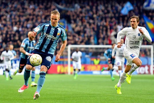Djurgårdens Gustav Engvall och Sirius Jesper Arvidsson