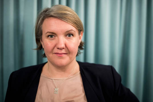 Linda Wijkström, Generalsekreterare Elitfotboll Dam poserar för ett porträtt